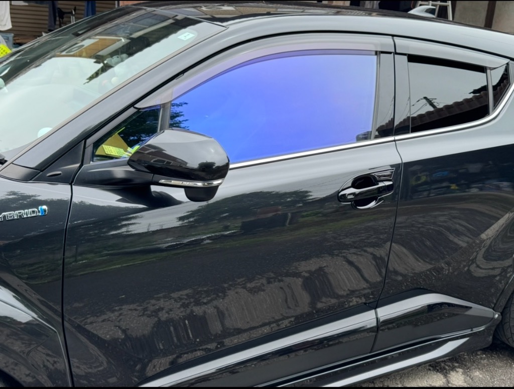 ゼノン2ゴースト　CHR ZYX11 運転席，助手席，小窓セット　4点。 BRAINTEC カーフィルム C-HR カット済み ゼノン2ゴースト