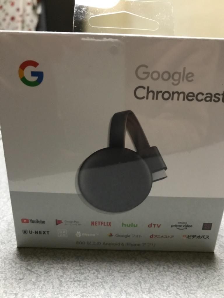 市場 Google チャコール 第三世代 正規品 Chromecast 2K対応