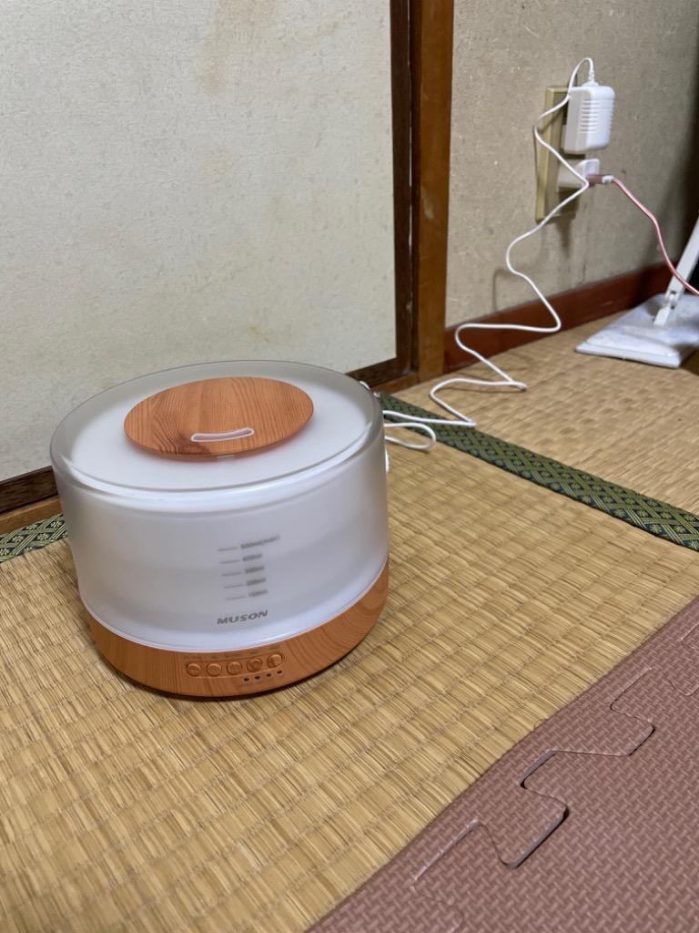 一台四役】加湿器 超音波式 アロマディフューザー 大容量500ML