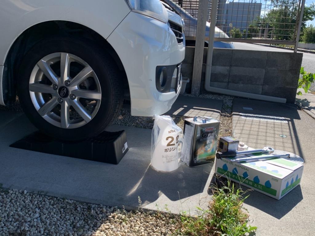 カースロープ 耐荷重3t 整備用スロープ 2個セット 軽量 3段階 ジャッキ 
