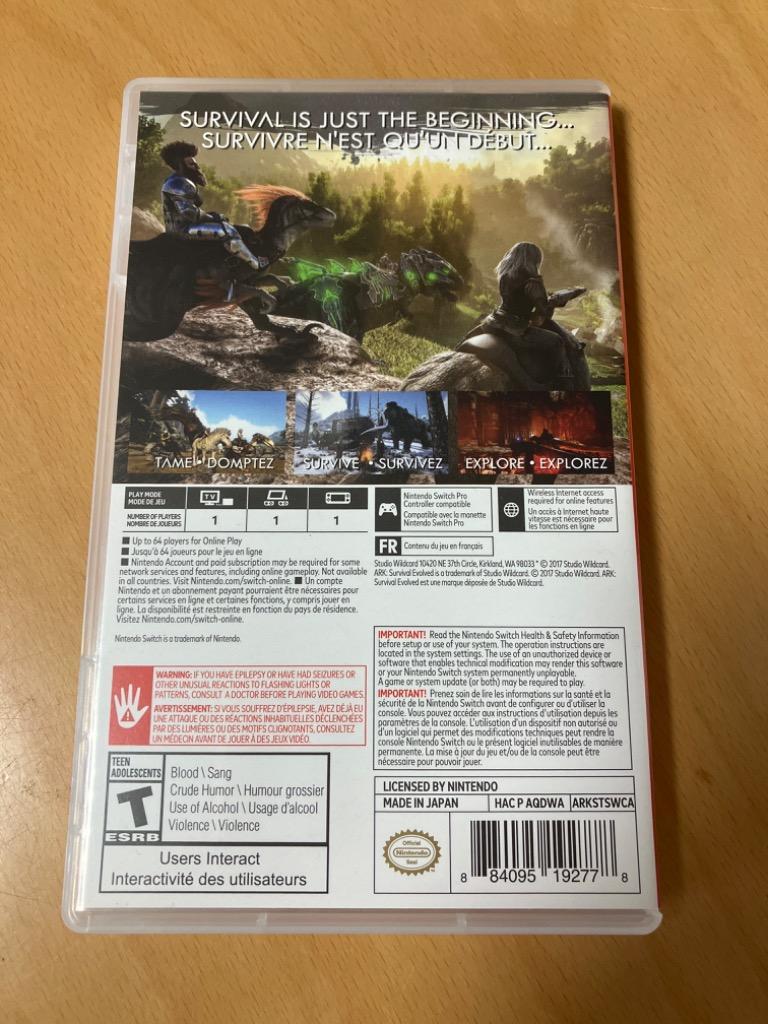 Nintendo Switch - 【新品】ARK: Survival Evolved 日本語選択可能 楽天市場】パッケージ版 ARK Survival Evolved 日本語選択可能