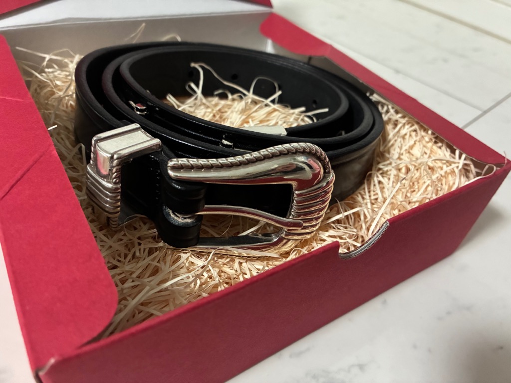 TORY LEATHER（トリーレザー） 【並行輸入品】 ベルト レザー シルバー