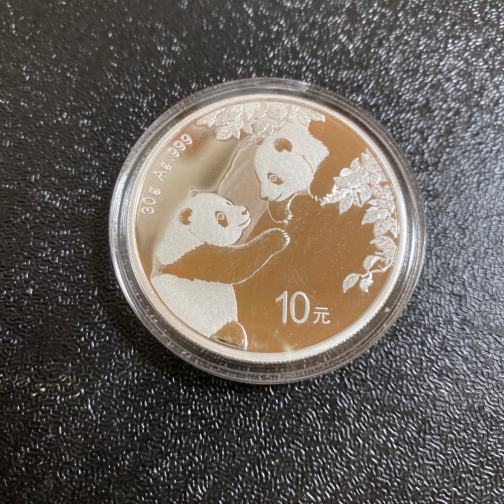 保証書・カプセル付き] 2023年 (新品) 中国「パンダ」純銀 30