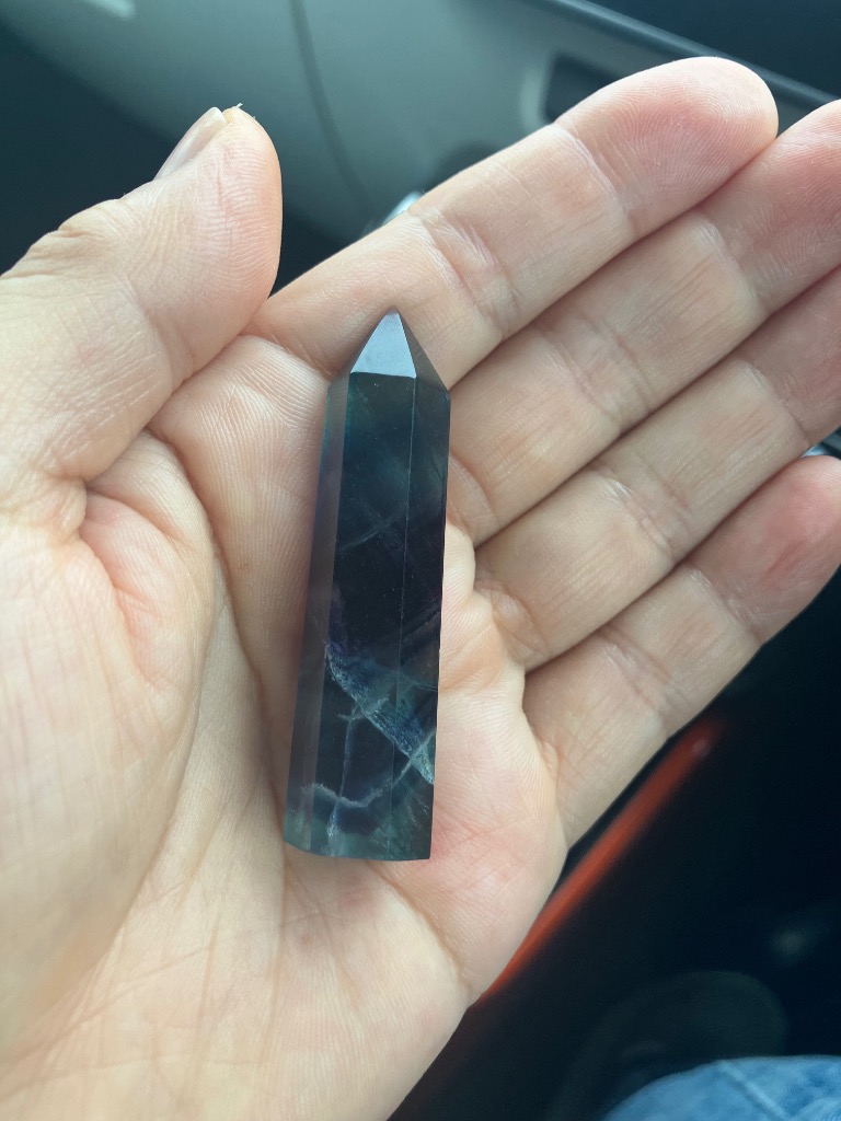 ★特選一石★受験生のお守りに♡天才の石☆【美麗マルチカラーフローライト】❤️ レインボー マルチカラー フローライト 蛍石 ポイント 原石