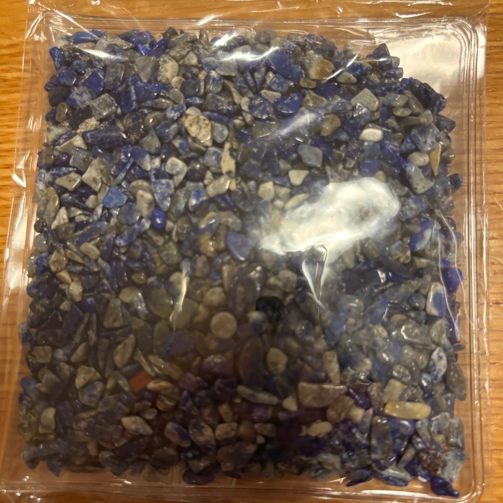 GOLD STONE ラピスラズリ 高品質 さざれ石 本物 100g サイズ極小