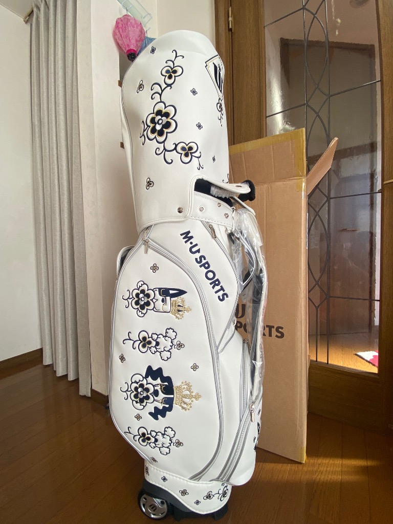 ✨極美品✨ M-U SPORTS キャディバッグ 花と王冠ロイヤル ✨極美品✨ M-U SPORTS キャディバッグ 花と王冠ロイヤル
