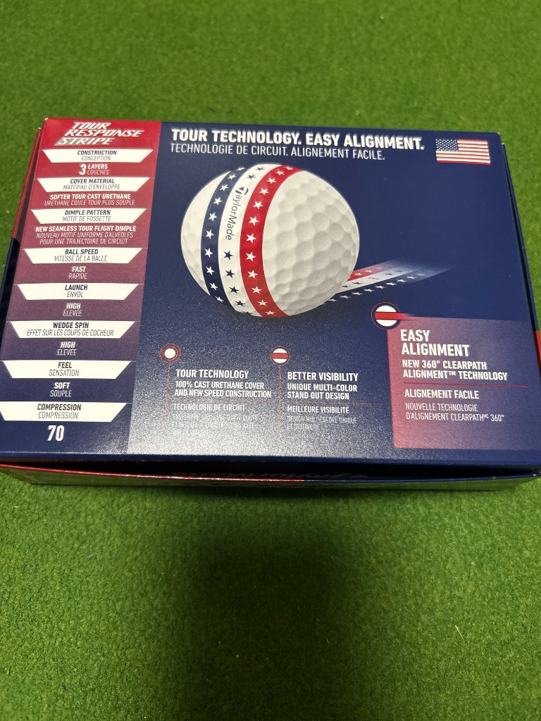 テーラーメイドツアーレスポンス　ストライプUSA 2ダース【新品未使用品】 TaylorMade 【USモデル】 テーラーメイド ツアーレスポンス