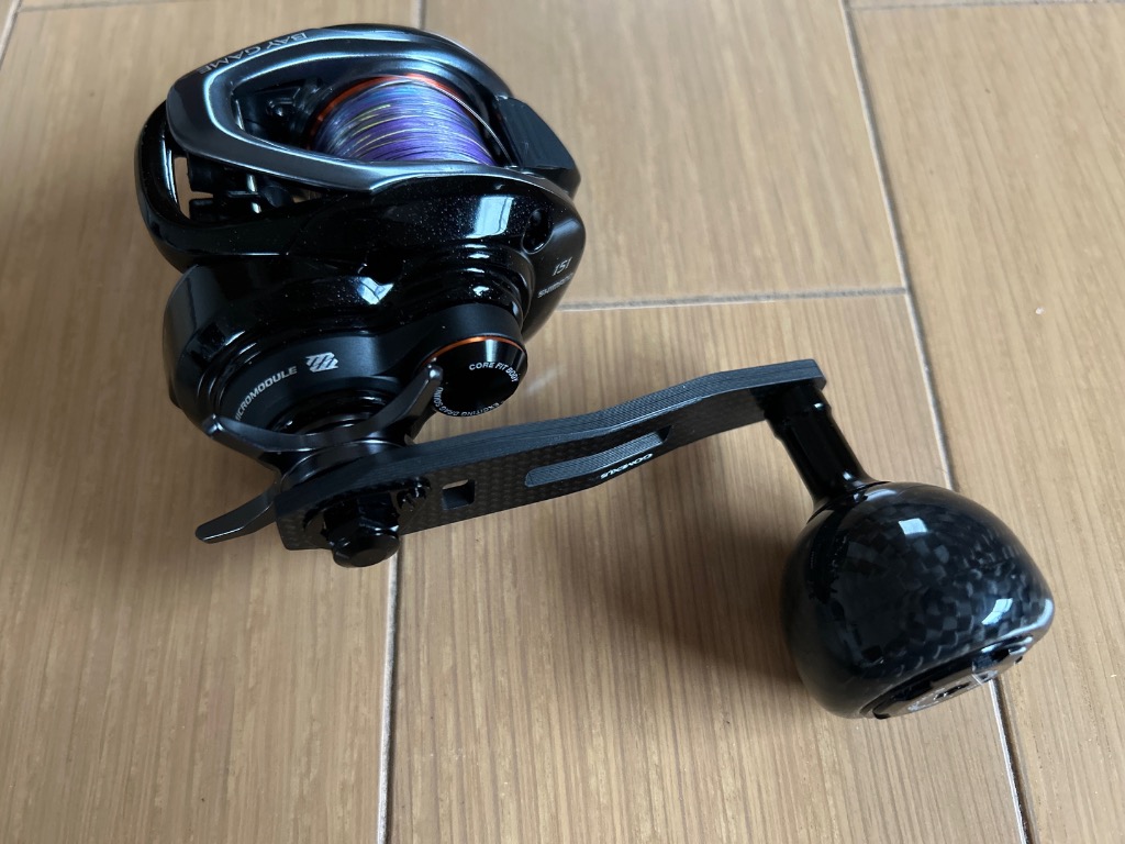 ベイトリール パワーハンドル カーボン 75mm 7×4mm穴対応 シマノ