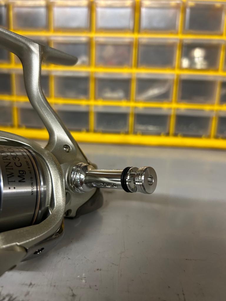 リールスタンド シマノ shimano ダイワ daiwa スピニング リール用 カスタム パーツ ボディーキーパー アルミ 48mm ...