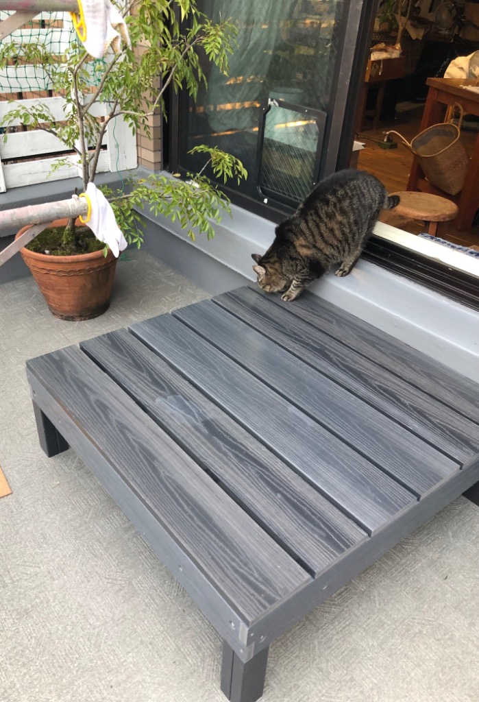 Good Life Wood ウッドデッキ 発泡人工木材 縁台 1台単品 腐ら