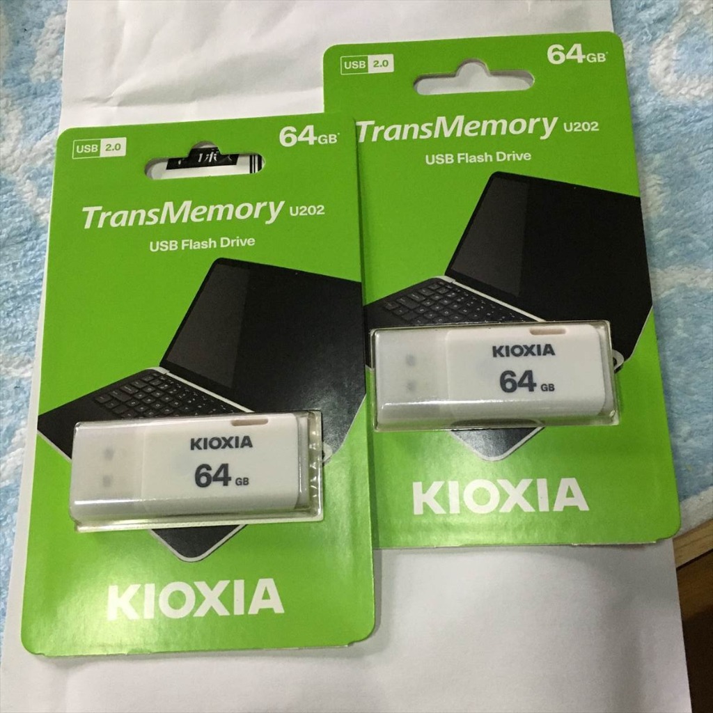 8個　東芝・キオクシア64GB【USBメモリLU202W064GG4】 東芝・キオクシア64GB【USBメモリLU202W064GG4 x2本セット】USB2
