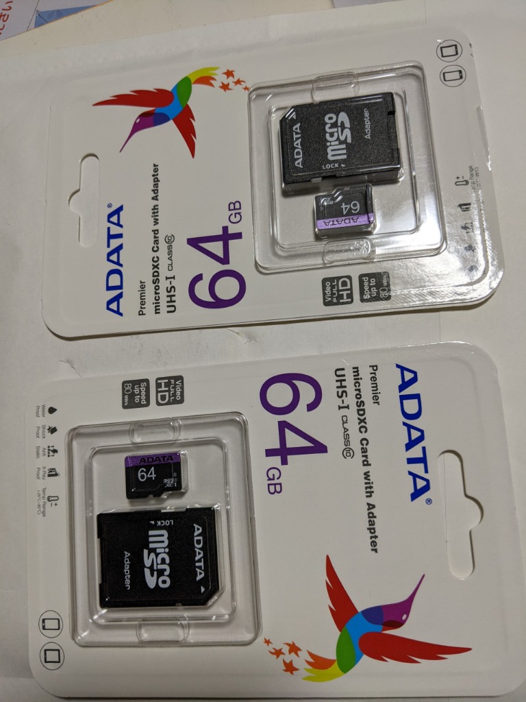 2枚セット」 microSDカード 64GB 永久保証 A-DATA AUSDX64GUICL10-RA1