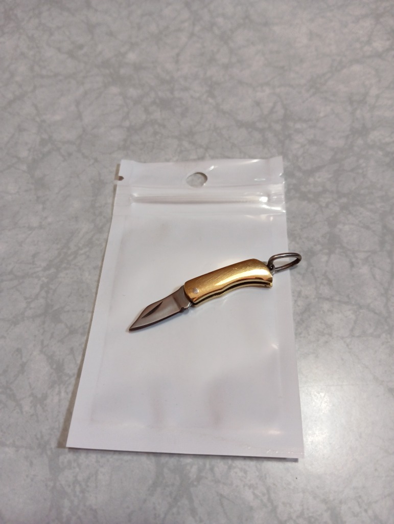 ナイフ アウトドア 超小型 指先サイズ 持ち運び 折りたたみ式