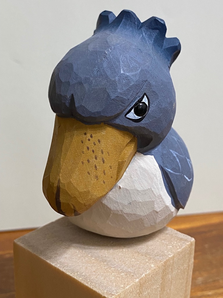 置き物 木製 ハシビロコウ 小 Shoebill インテリア 人形 北欧