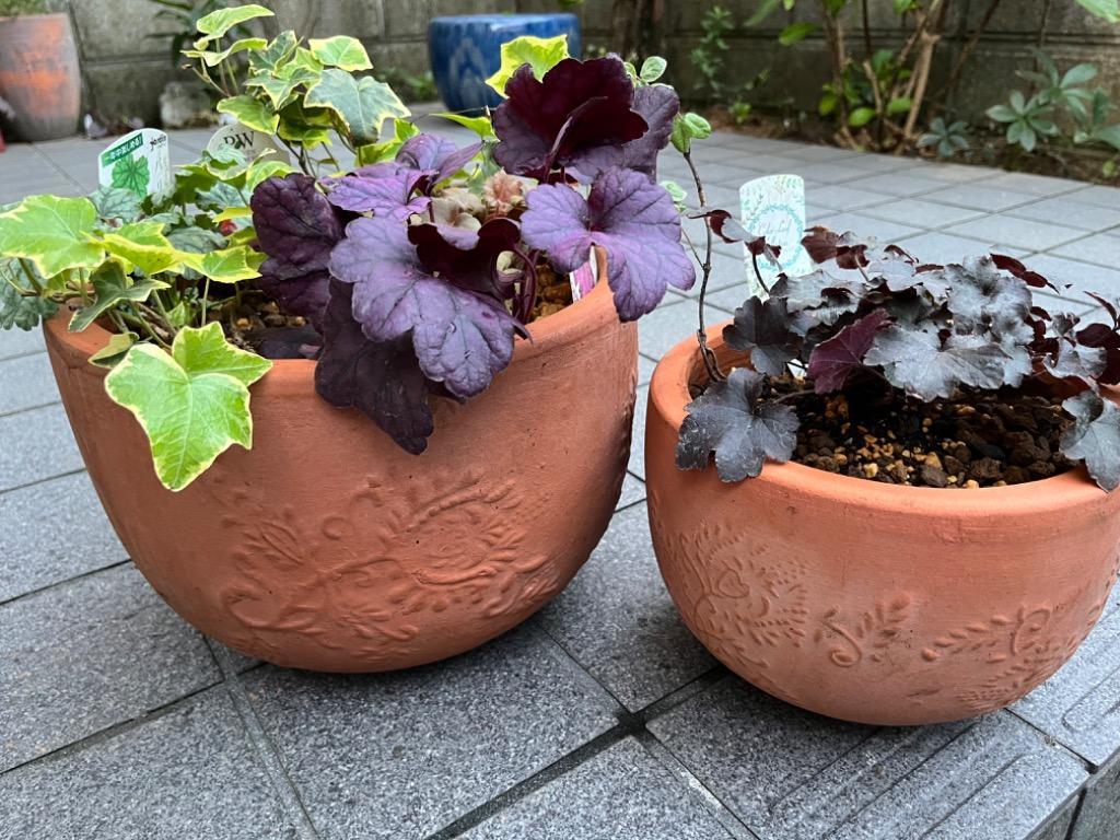 訳あり 植木鉢 おしゃれ テラコッタ サンタフェボール 素焼き鉢 大小2個セット :rv556-g:植木鉢・鉢カバー専門店グーポット - 通販 -  Yahoo!ショッピング