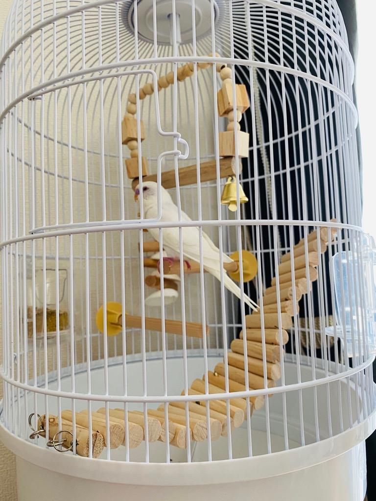 3点セット】インコ おもちゃ 吊り下げ ブランコ 鈴 小鳥 止まり木 木製