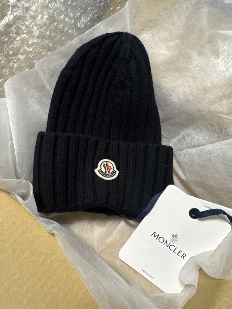 MONCLER モンクレール ニットキャップ リブ編み 3B000 36 A9327