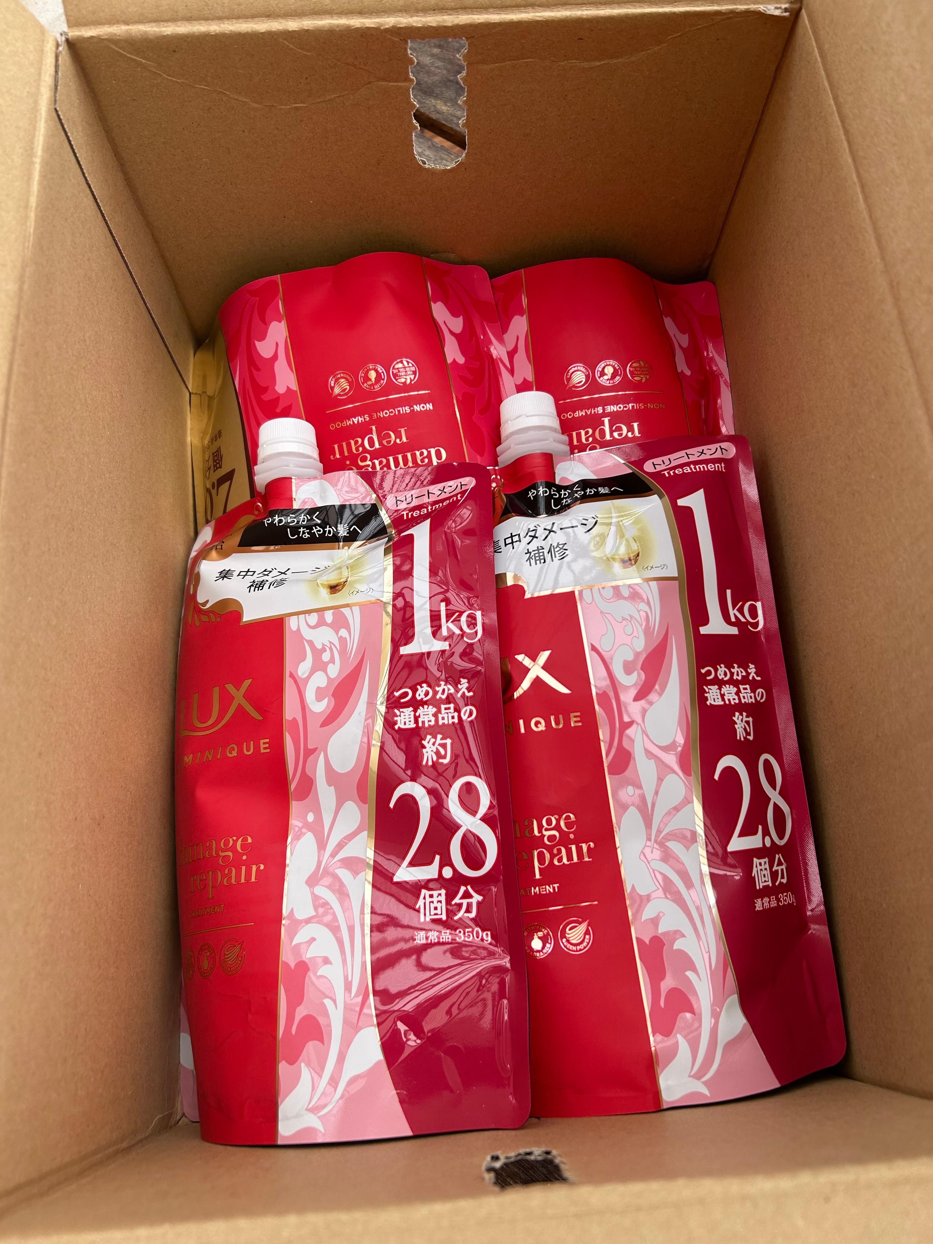 ■LUX ルミニーク シャンプー トリートメント詰め替え用 2.8個分■10袋 LOHACO - ラックス(LUX)ルミニーク ダメージリペア 超特大(1kg