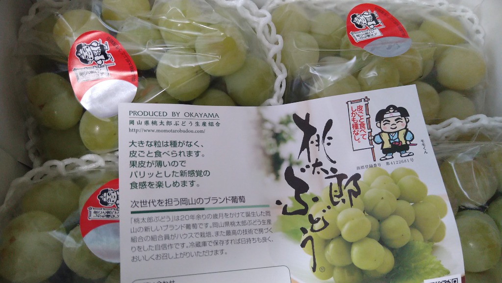 ごっちゃん　【送料無料　冷蔵】桃太郎ぶどう　約4kg1箱 桃太郎ぶどう+(2)