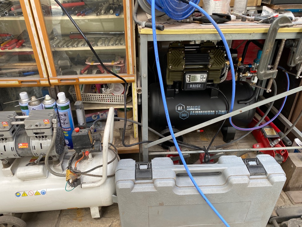 HAIGE ハイガー公式 エアコンプレッサー 100V 36L オイルレス