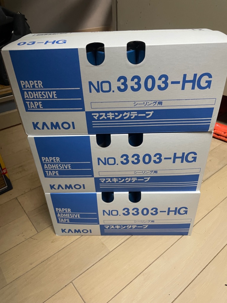 養生・マスキングテープ カモ井 シーリングテープ #3303-HG 21mm×18m
