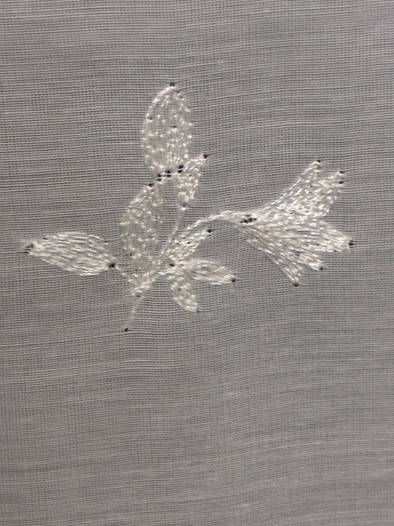 レースカーテン ミラー uvカット おしゃれ 刺繍 2枚組 幅100 洗える 白
