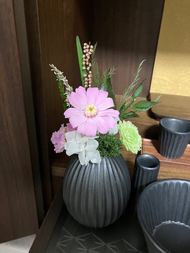 プリザーブドフラワー仏花 ミニ仏花 小型仏壇用 仏花 一対可 小型 花