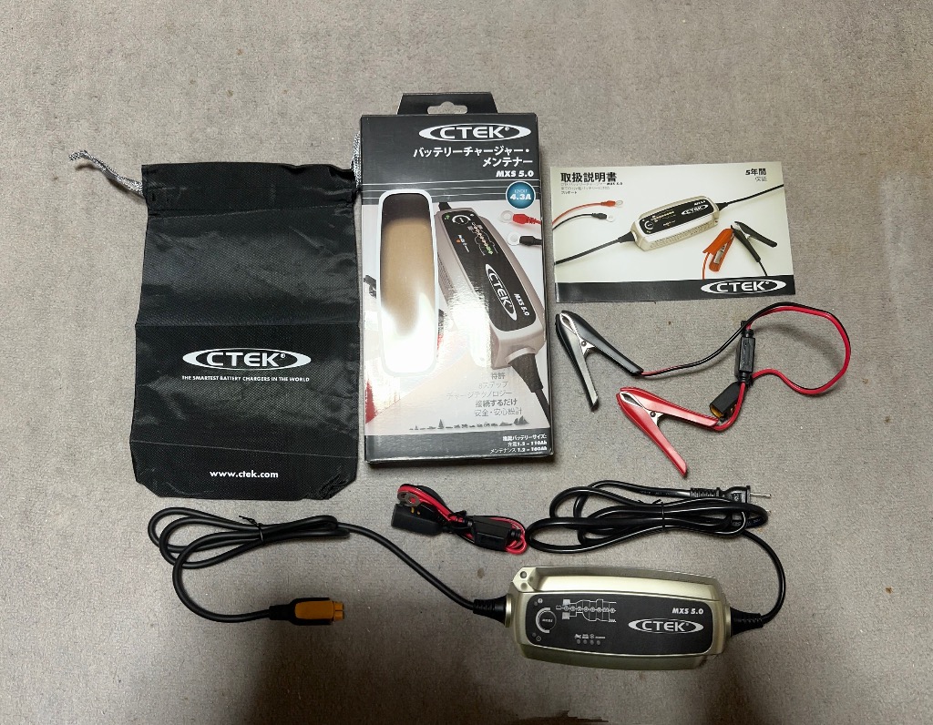 CTEK バッテリーチャージャー・メンテナー 4.3A 品番：MXS5.0JP