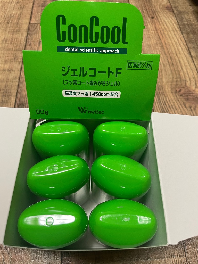 コンクール ジェルコートF 90g×6本 フッ素コート 1450ppm 歯磨きジェル 