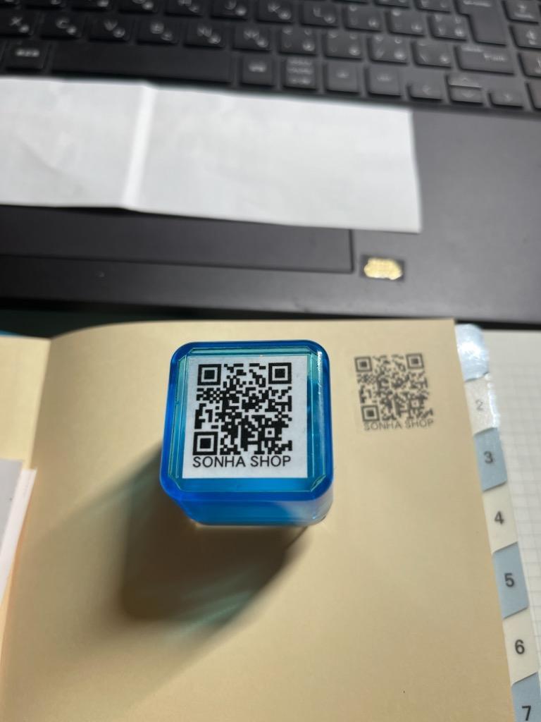 QRコード スタンプ QRで乙！ キューアールコード URL 浸透印 :qr-stamp:はんこショップおとべ - 通販 - Yahoo!ショッピング