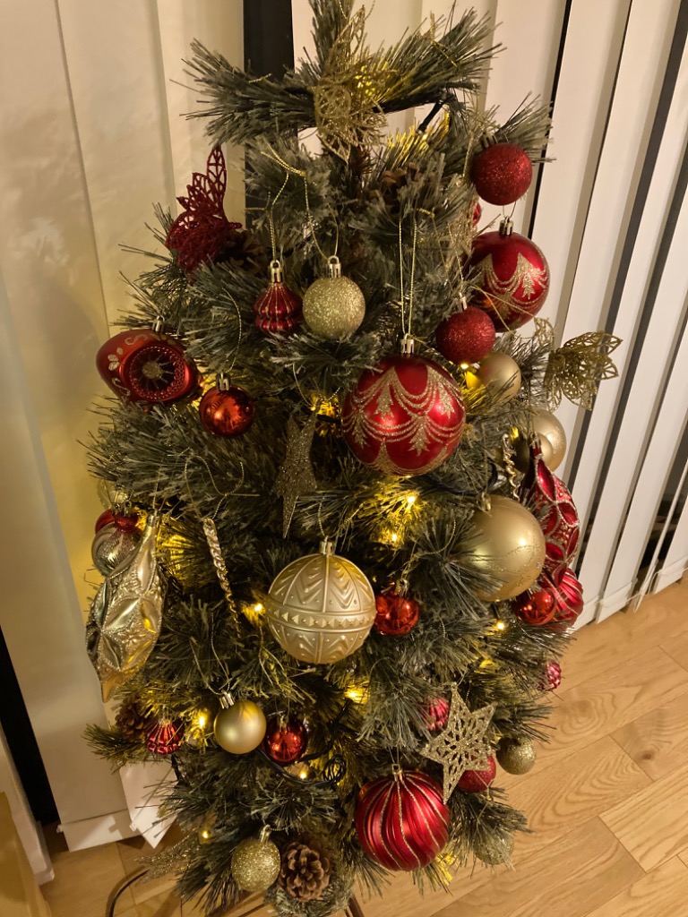 ✳︎ラスト一点⭐️ クリスマスツリー飾り　オーナメント　大容量　ゴールド DEPOS キャロル オーナメント 飾り クリスマスツリー 装飾 北欧