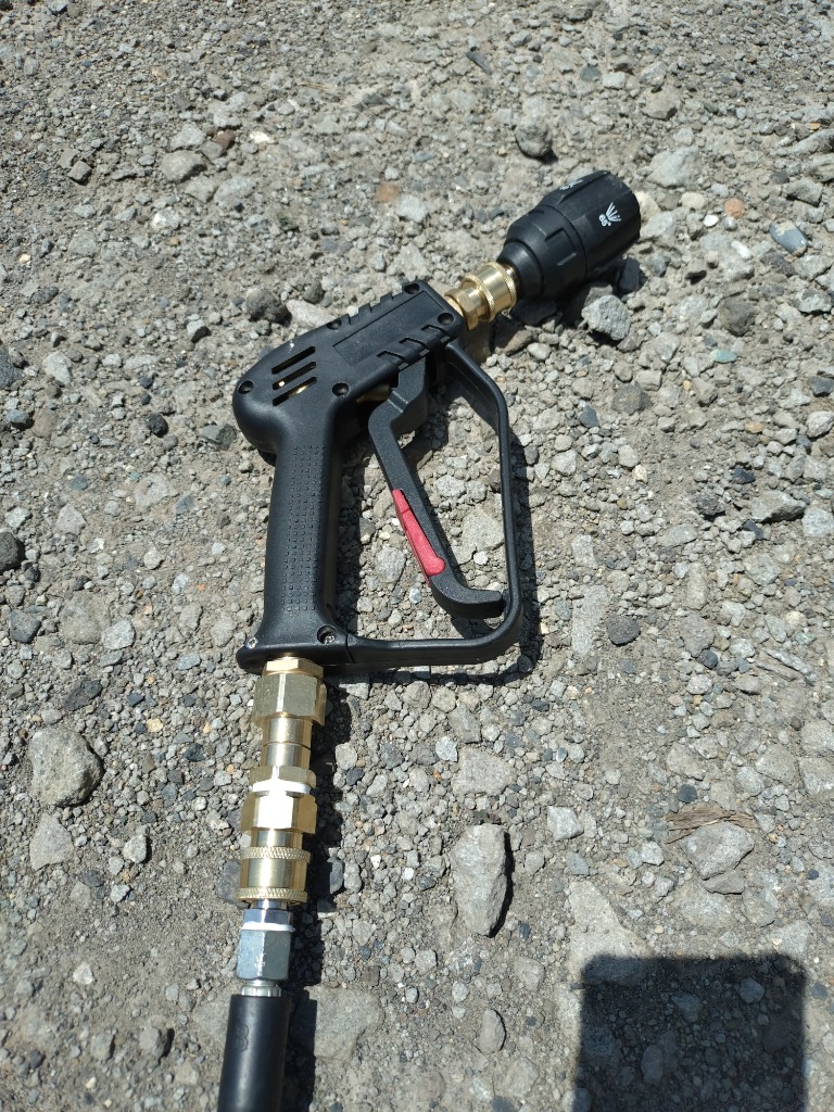 ケルヒャー　圧力調節カスタムショートガン　アダプタ　調整可能ノズル　タオル付き 高圧洗浄ショートガン ケルヒャー対応 ショートガン 高圧洗浄