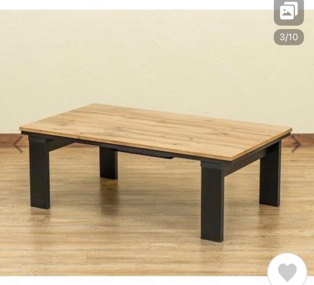 モダンリビングコタツ 105x60cm (OAK/WAL/VBR/MWH) dci105