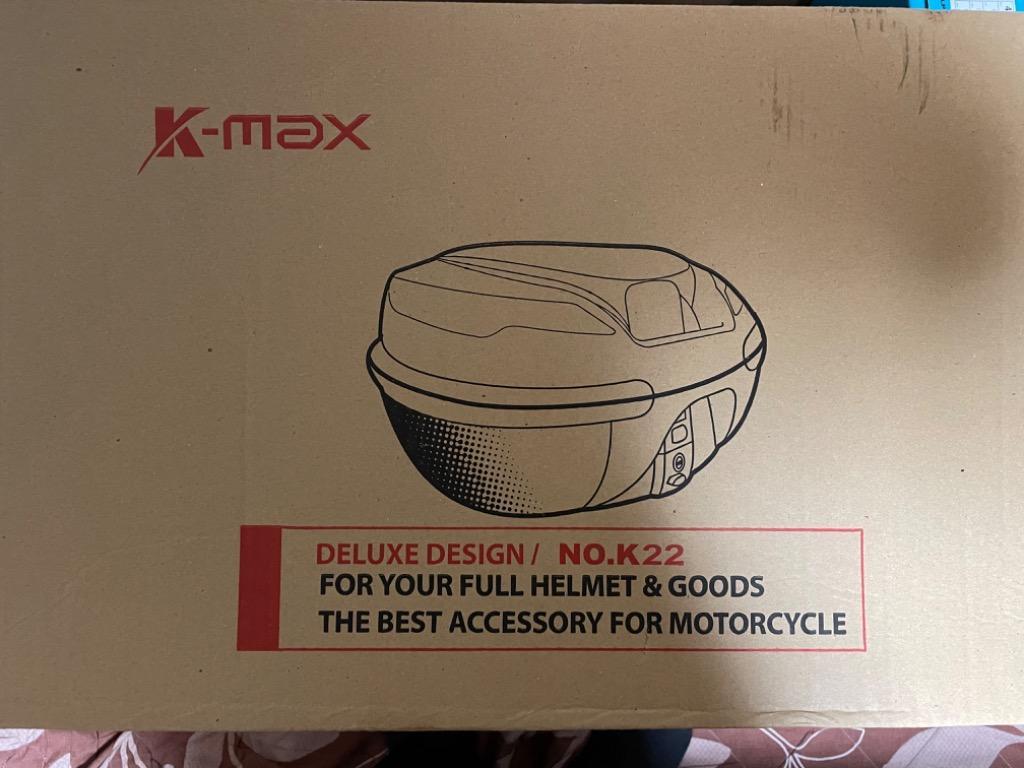 バイク用 リアボックス K-MAX 大容量 50Lの大型サイズ トップケース