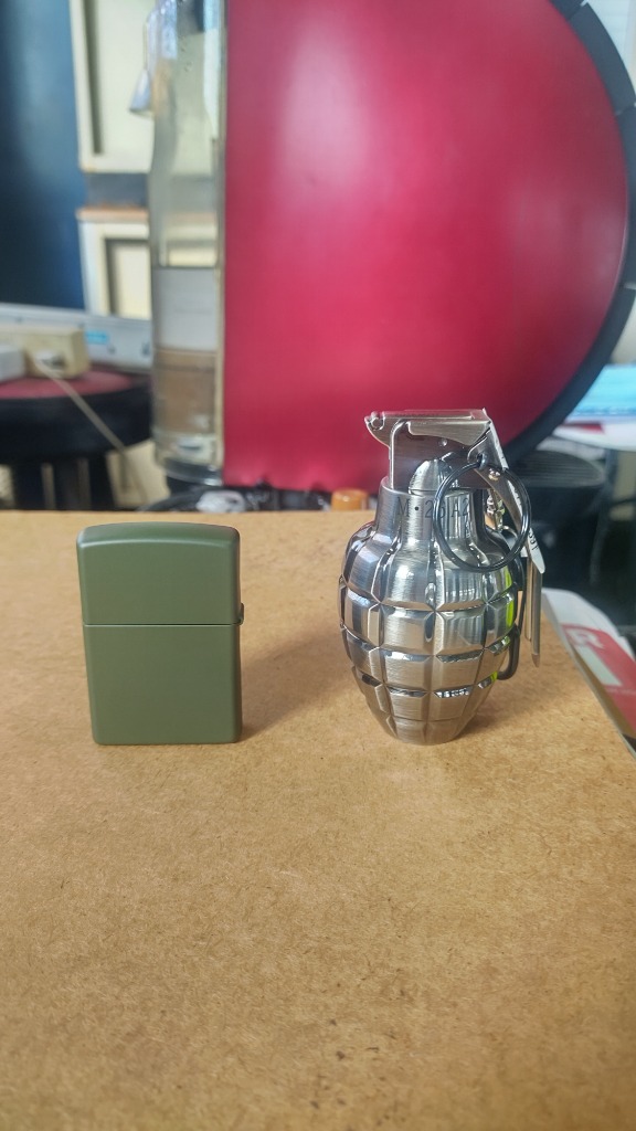 ❤手榴弾❤ガスライター 楽天市場】電子式ガスライター グレネード ターボライター 全2色