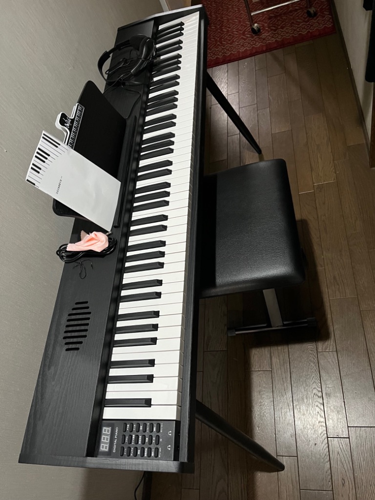スタンド付き】電子ピアノ 88鍵盤 木製 給電タイプ dream音源 スタンド付き】電子ピアノ 88鍵盤 木製 給電タイプ dream音源