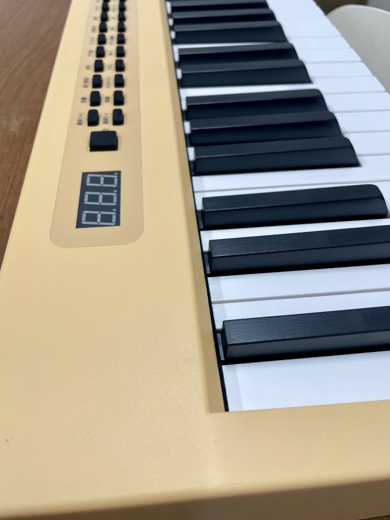 電子ピアノ 88鍵盤 充電タイプ スリム オークベージュ