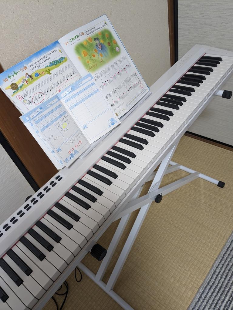 最新モデル】電子ピアノ 88鍵盤 スリムボディ 充電可能 MIDI対応