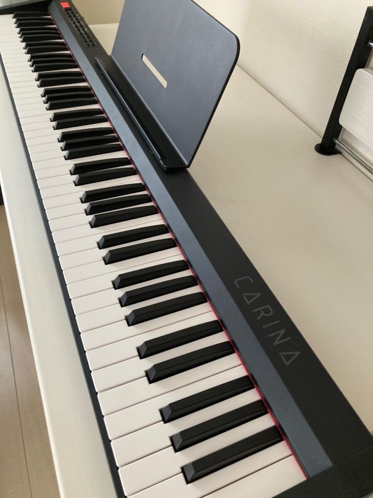 1171 電子ピアノ 88鍵盤白 キーボード ピアノ 音楽 スリムボディ 趣味