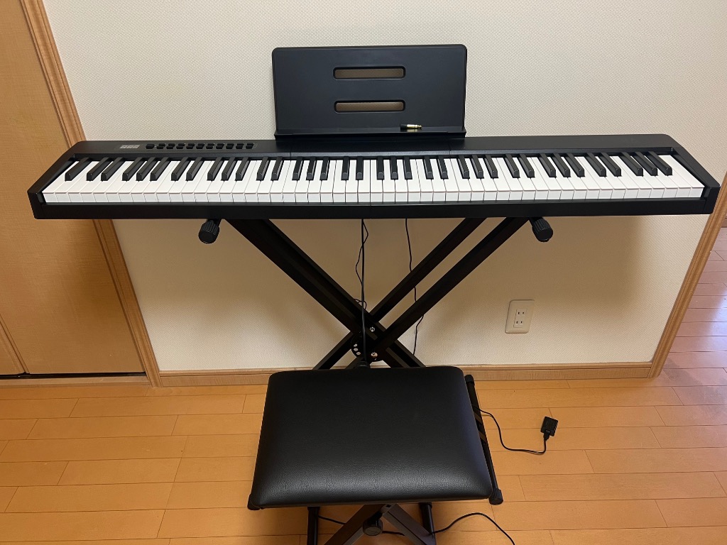 最新モデル】電子ピアノ 88鍵盤 スタンド 椅子セット dream音源 最新モデル】電子ピアノ 88鍵盤 スタンド 椅子セット dream音源