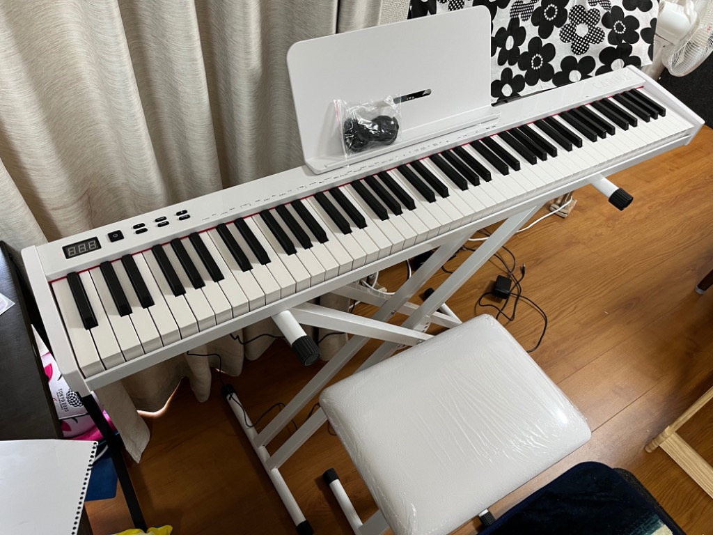 最新モデル】電子ピアノ 88鍵盤 キーボードスタンド ピアノ椅子