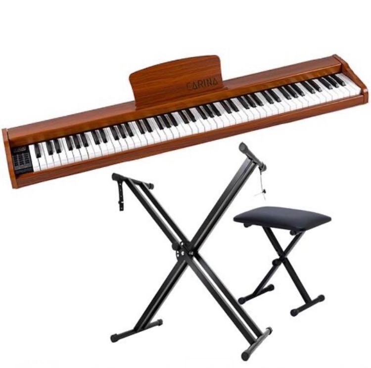 5カラー】電子ピアノ 88鍵盤 スタンド 椅子セット 木製 給電タイプ 