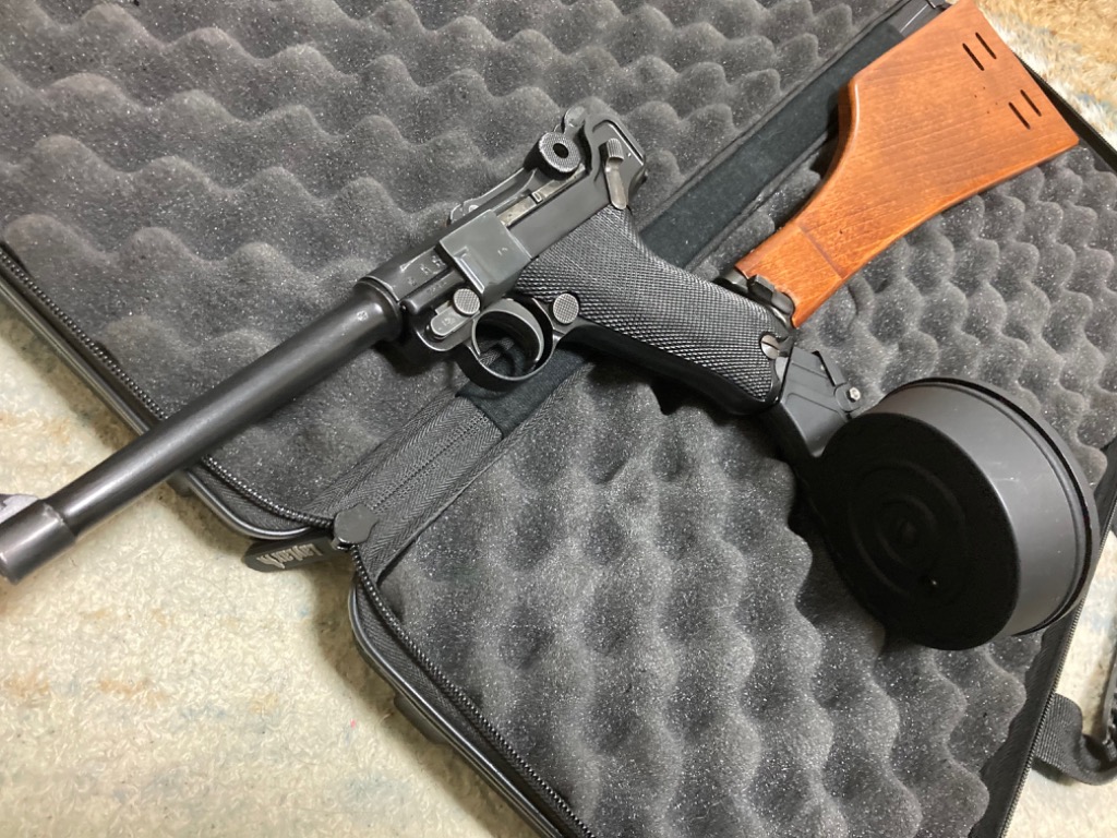 タナカ純正 木製ストック ロングタイプ ルガー P08 8インチ