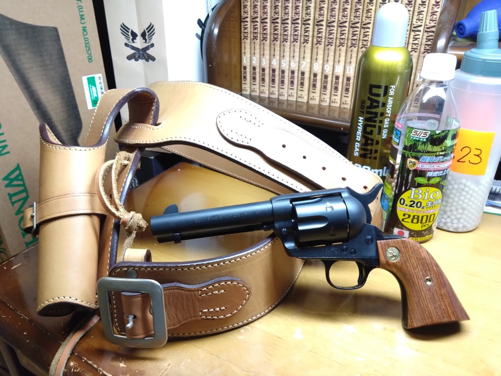 タナカワークス Colt SAA.45 2nd ペガサス2 ABS ブラック 4_3/4