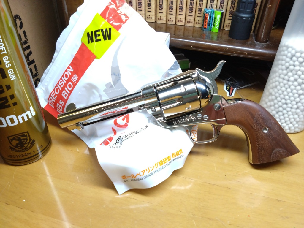 タナカワークス　SAA　ペガサス2　アーティラリー　ニッケルフィニッシュ タナカワークス Colt SAA.45 2nd Gen ペガサス2 ABS ニッケル
