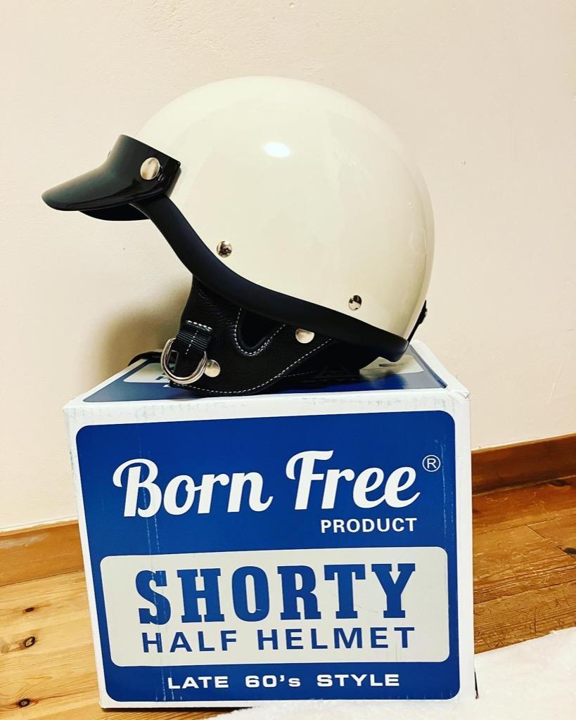 BORN FREE】SHORTY ハーフヘルメット アイボリー M/L : bf-sh-i-m : HD