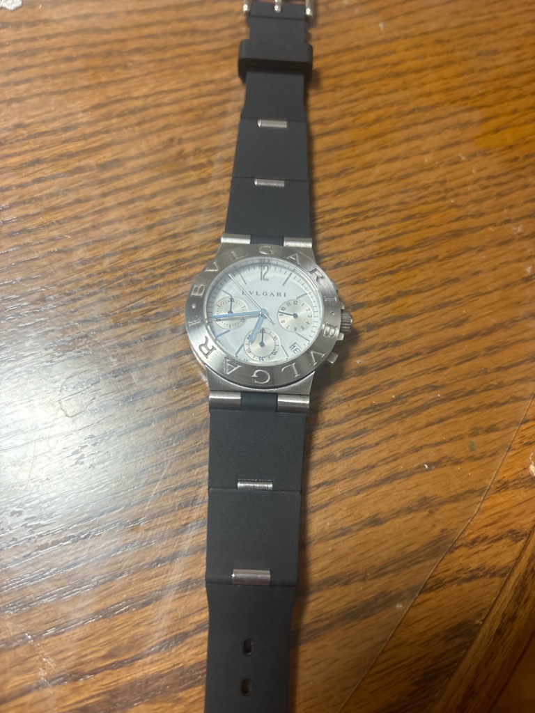 ディアゴノ用 ラバーベルト ブラック 22mm ブルガリ 互換 腕時計