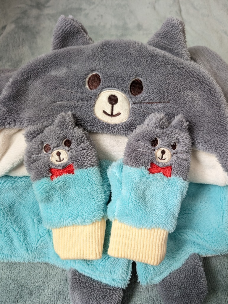 Un doudou ミトン＆ブランケットセット 全3種 デコレ アンドゥ