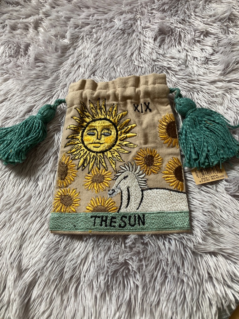 巾着 タロット刺繍巾着 artipur COTTAGE ポーチ タロットカード