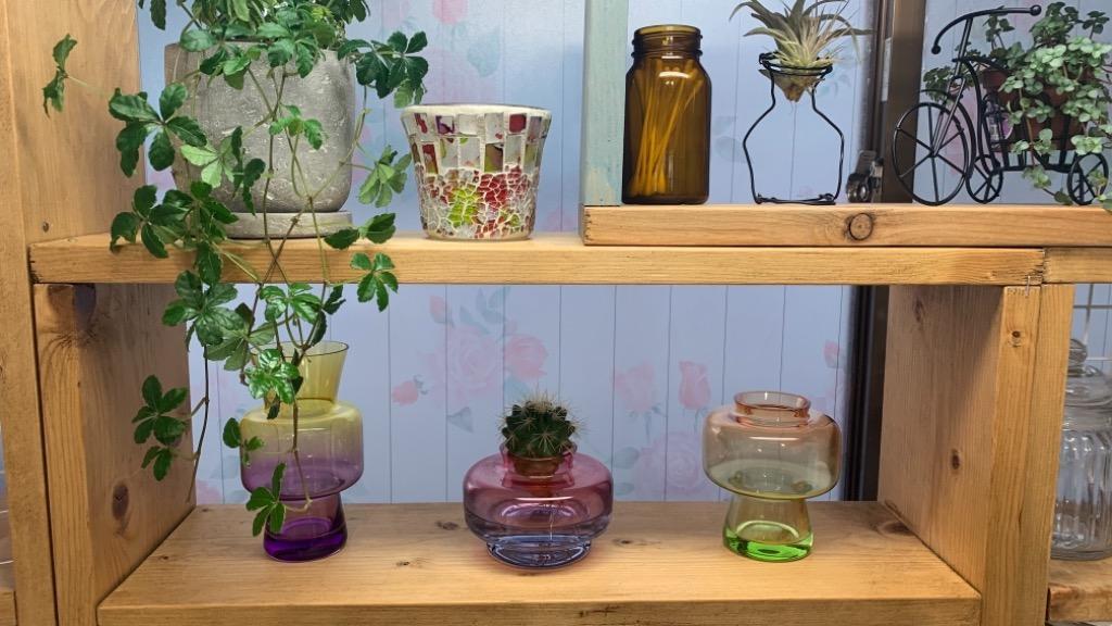 予約販売品 花瓶 TONE FLOWER VASE トーンフラワーベース 全3色 グラデーション 花器 ガラス製 CM 置物 インテリア 飾り レトロ  discoversvg.com